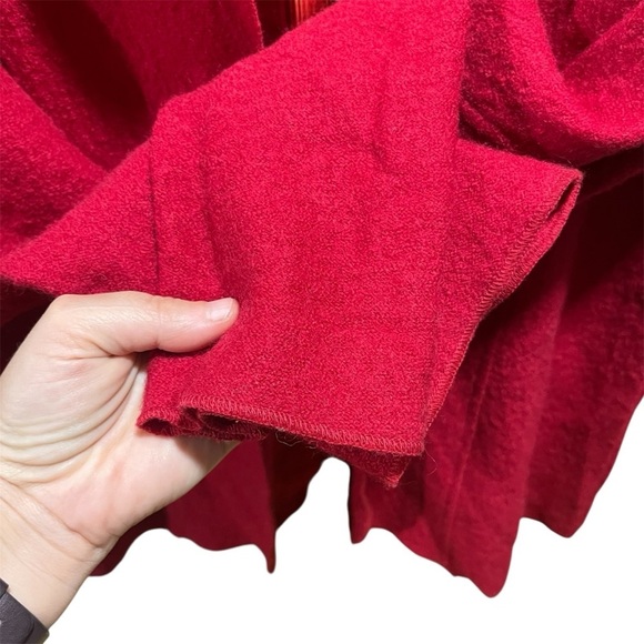 Chico's Red Boiled Wool Blazer Minimalist 8 - Picture 3 of 9